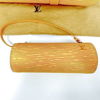 Louis Vuitton Epi Leather Yellow Soufflot Bag Set