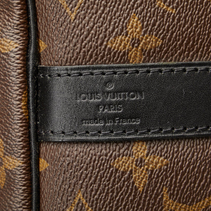 LOUIS VUITTON Monogram Macassar Keepall Bandouliere 45 Travel Bag