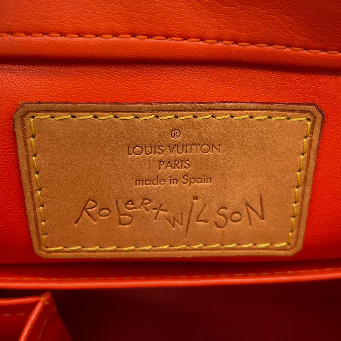 Louis Vuitton x Robert Wilson Houston PM Orange Monogram Vernis