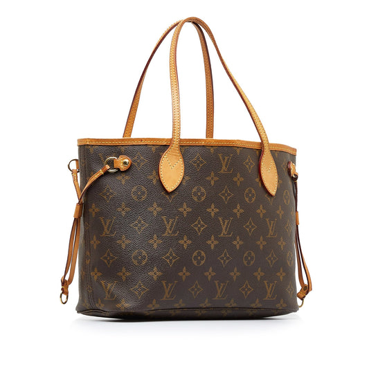 Brown Louis Vuitton Monogram Neverfull PM Tote Bag