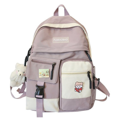 Women Like Backpack For Teenage Girl Kawaii Travel Rucksack Waterproof Nylon Simple School Bag