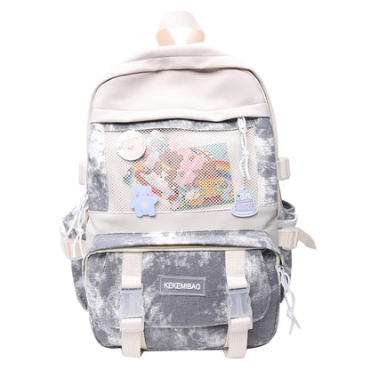 Women Backpack Kawaii Girls Schoolbag for Teenager Bookbag Cute Canvas Shoulder Bag Female Travel