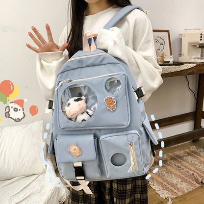 Women Backpack Waterproof Nylon Cute BookBag for Girl College School Bag Kawaii Travel Mochila Laptop Bagpack