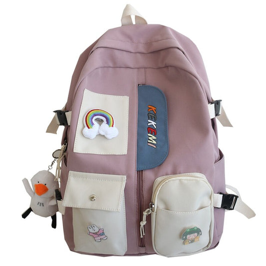 Women Like Backpack School Bag For Teenage Girls Bookbag Kawaii Waterproof Travel Rucksack