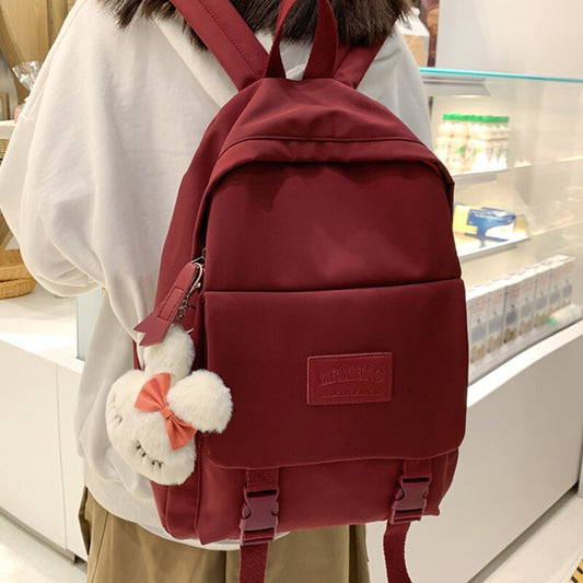 Women Backpack Waterproof Schoolbag For Teens Cute Female Harajuku High Black School Students Bag Rucksack