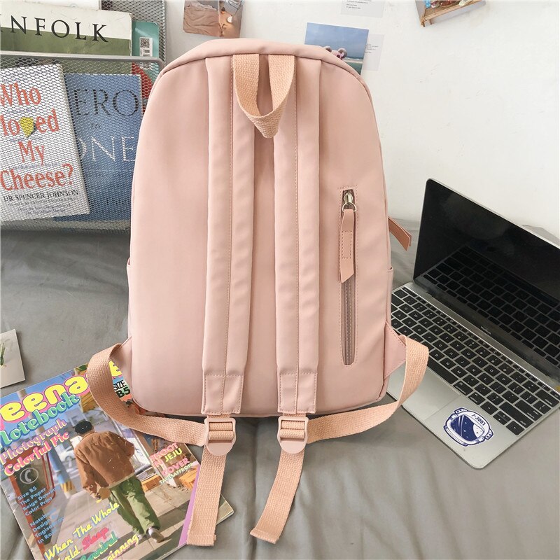 Women Backpack Waterproof Schoolbag For Teens Cute Female Harajuku High Black School Students Bag Rucksack