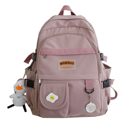 Women Backpacks Ins Girls Boys Cute Nylon High School Bags For Teens New Travel Waterproof Student