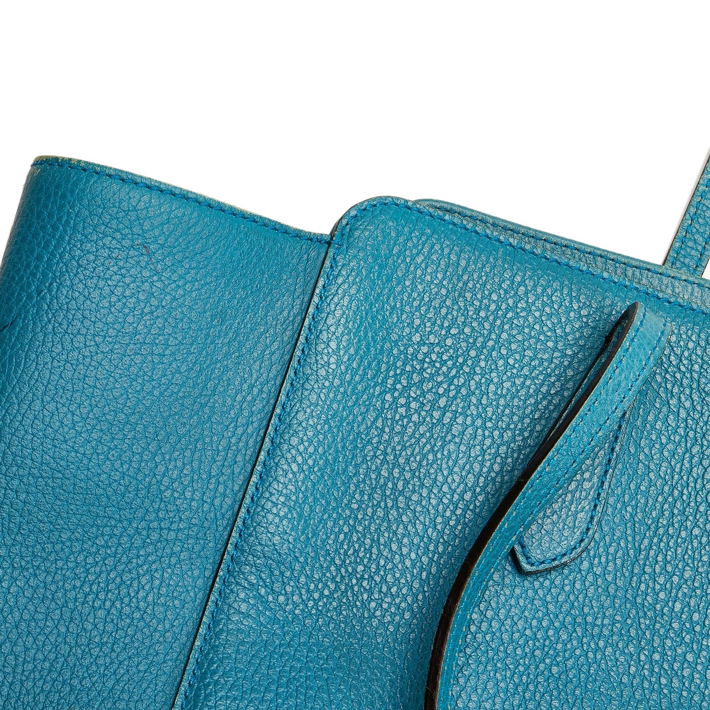 Blue Gucci Swing Leather Tote Bag