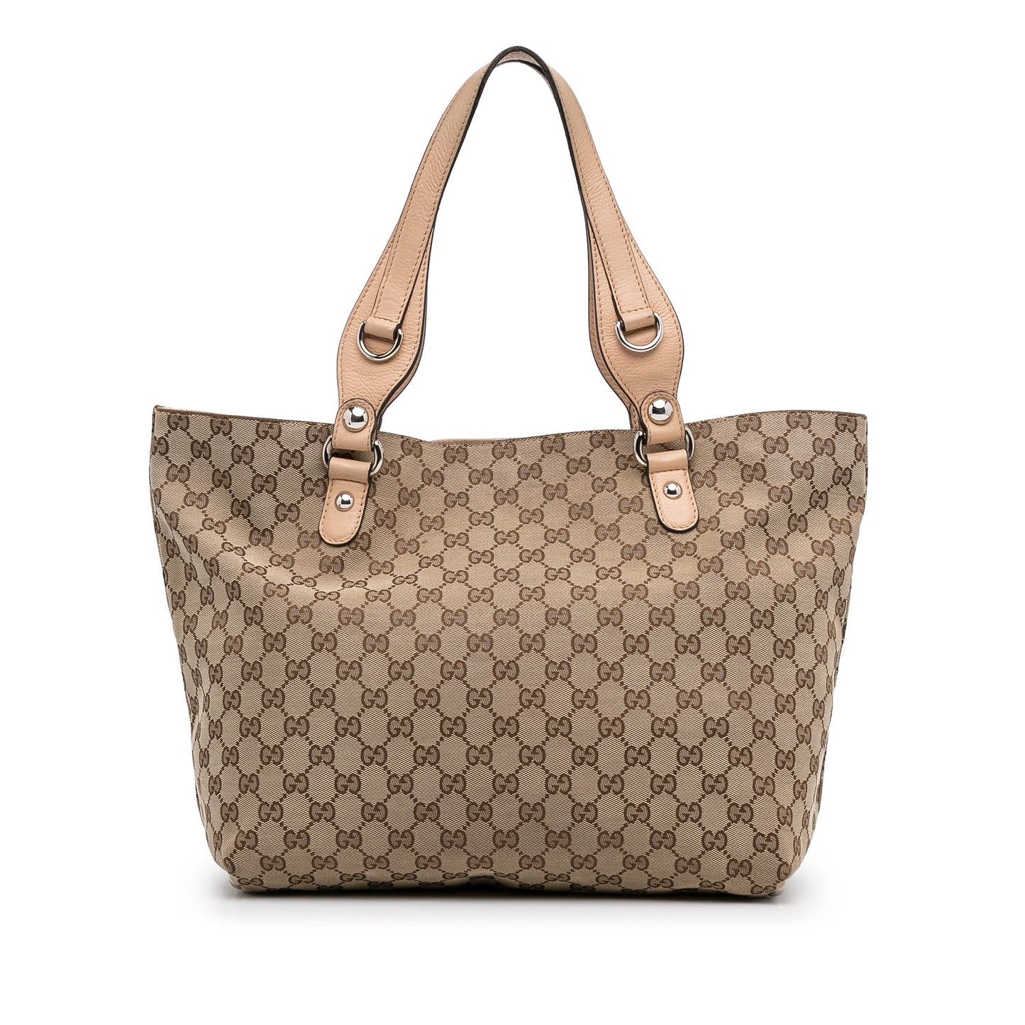 Brown Gucci GG Canvas Icon Bit Tote Bag