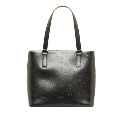 Black Louis Vuitton Monogram Mat Stockton Tote Bag