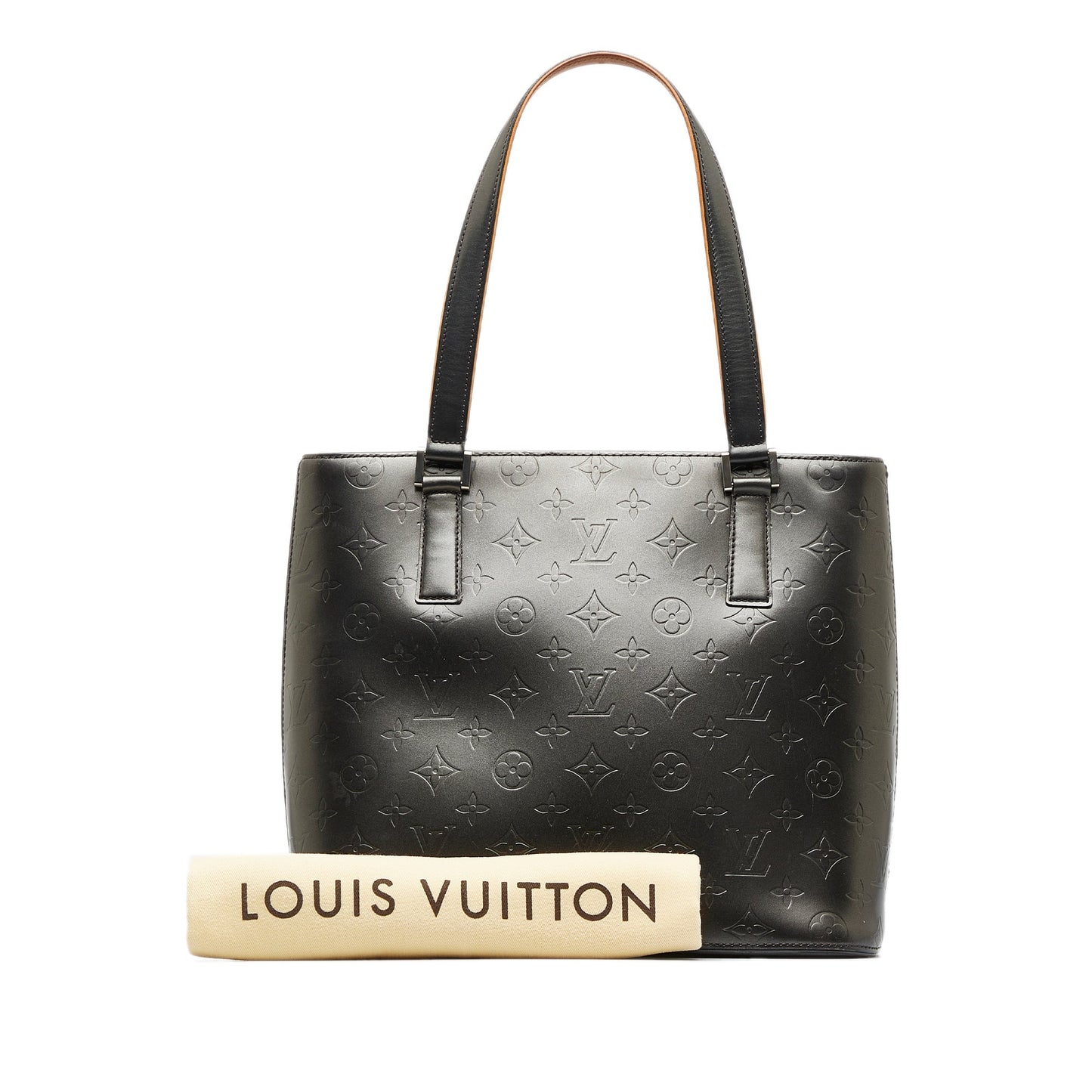 Black Louis Vuitton Monogram Mat Stockton Tote Bag