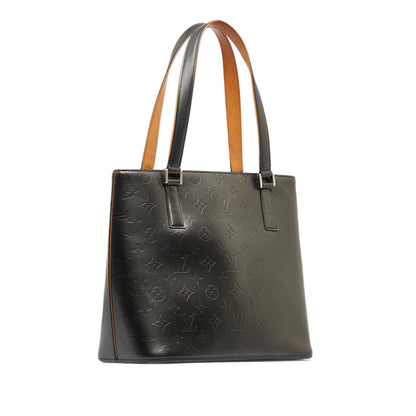 Black Louis Vuitton Monogram Mat Stockton Tote Bag