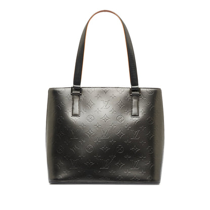 Black Louis Vuitton Monogram Mat Stockton Tote Bag