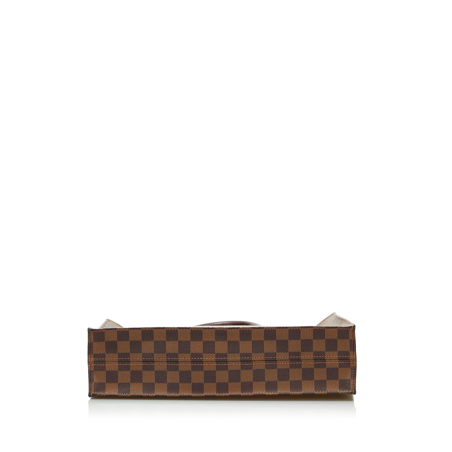 Brown Louis Vuitton Damier Ebene Sac Plat Tote Bag