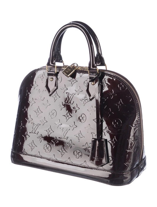 LOUIS VUITTON VERNIS ALMA PM BAG AMARANTE