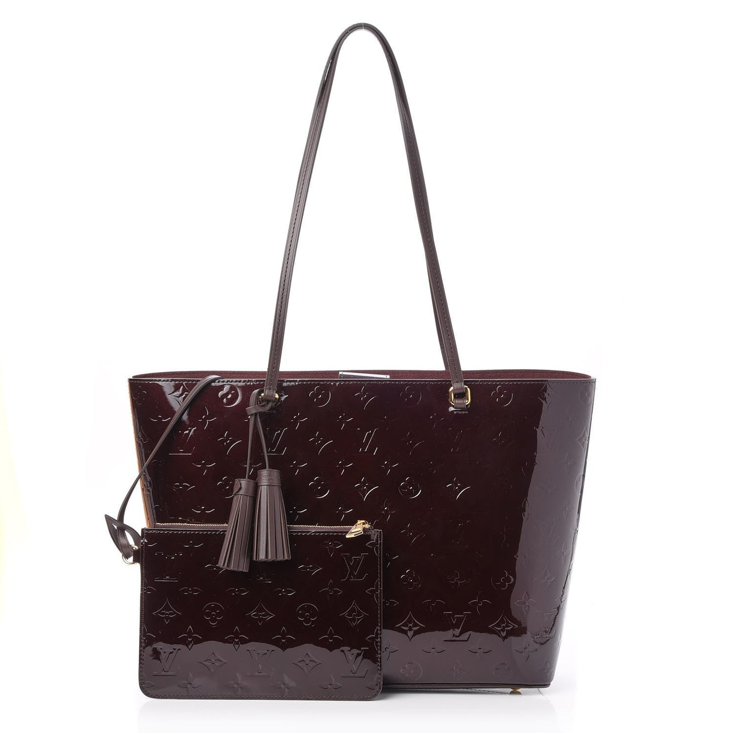 LOUIS VUITTON VERNIS LONG BEACH TOTE MM AMARANTE