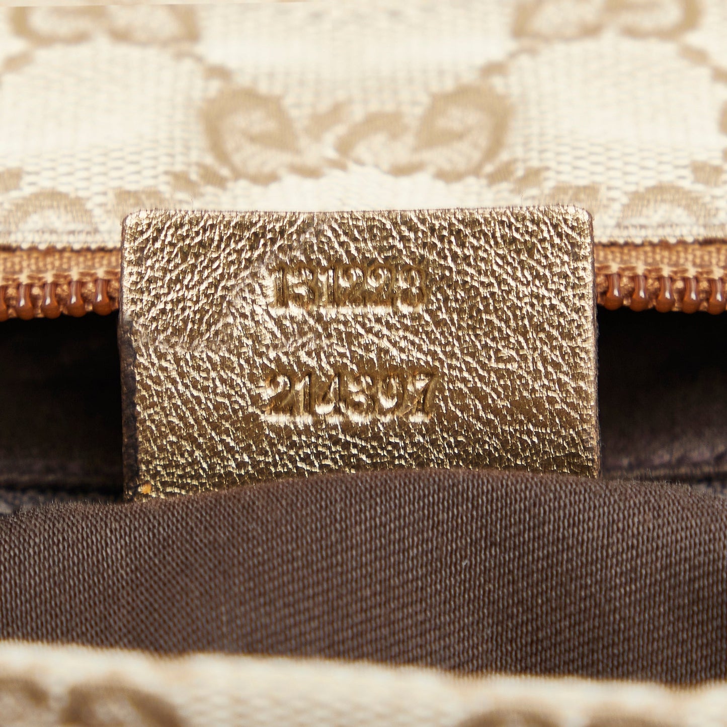 Brown Gucci GG Canvas Web Tote Bag