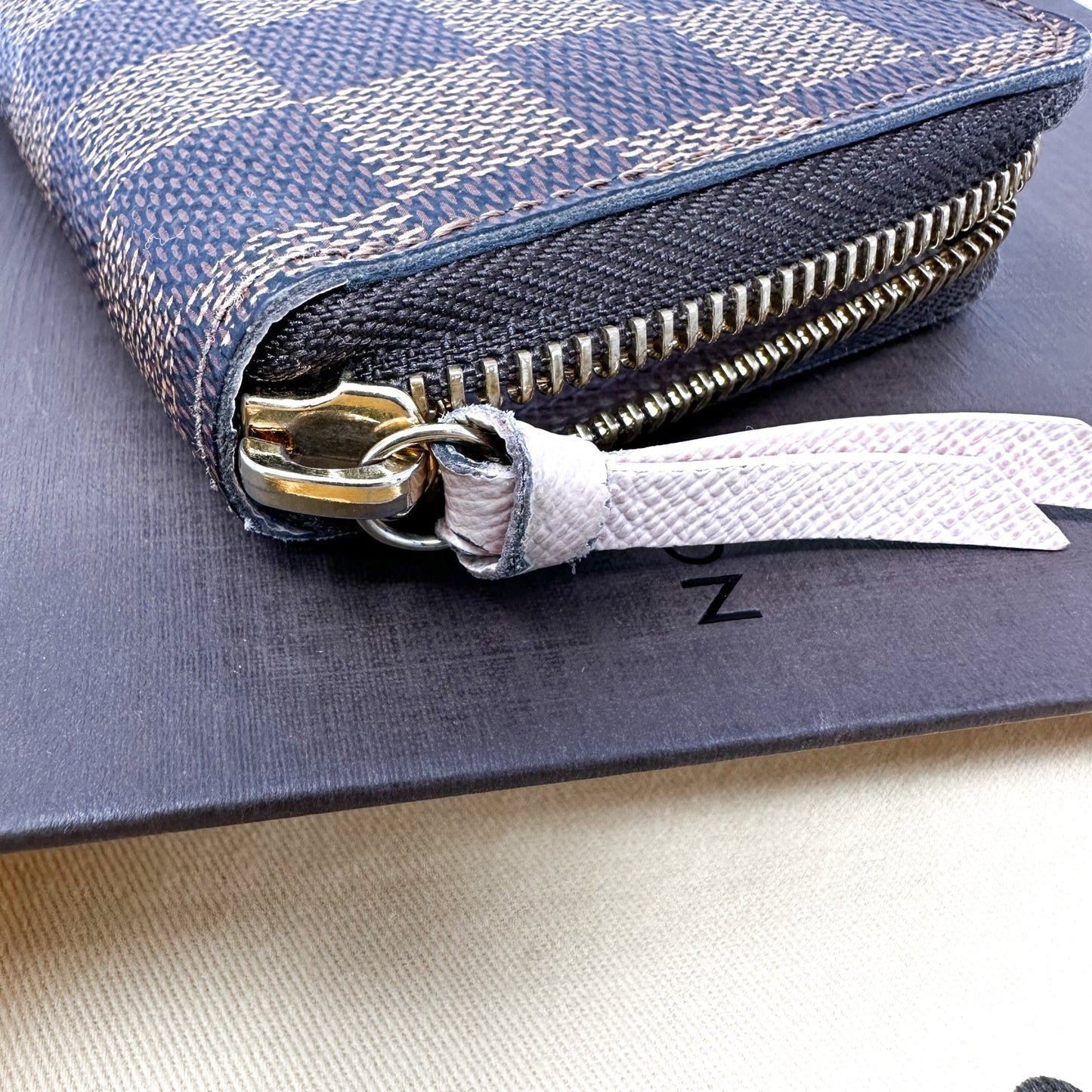 Louis Vuitton Clemence Wallet in Damier Ebene