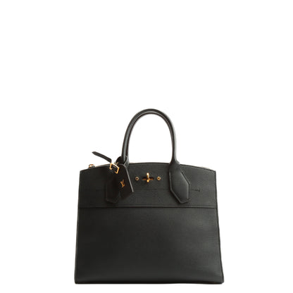 LOUIS VUITTON City Steamer MM - Leather Black