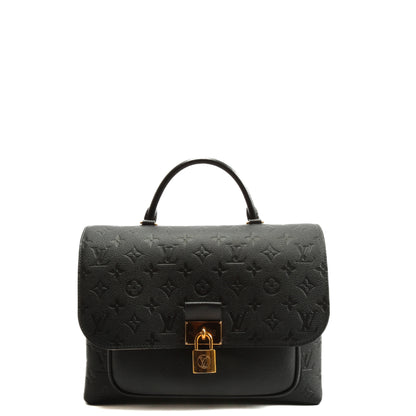 LOUIS VUITTON Empreinte Marignan Monogram Top Handle Black Bag (2019) w/Strap