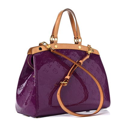 LOUIS VUITTON VERNIS BREA AMETHYST MM BAG