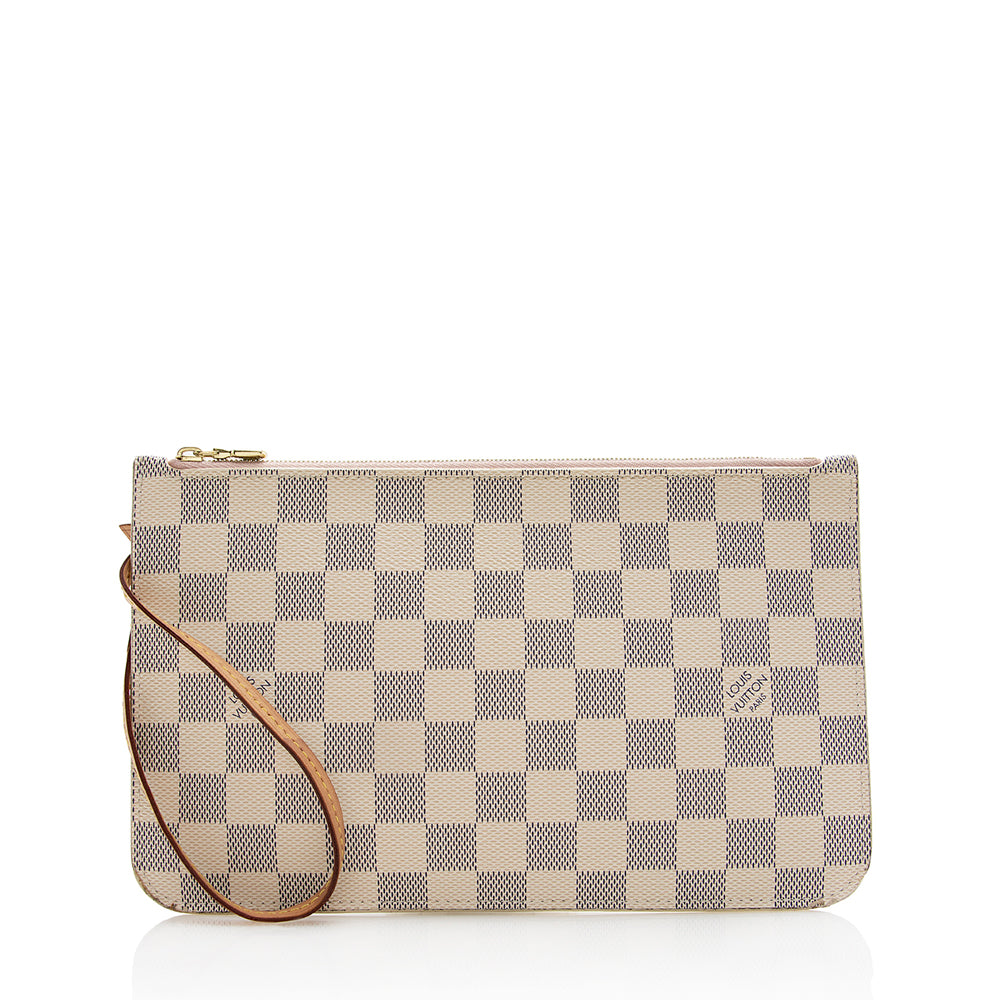 Louis Vuitton Damier Azur Neverfull MM Pochette (SHF-21426)