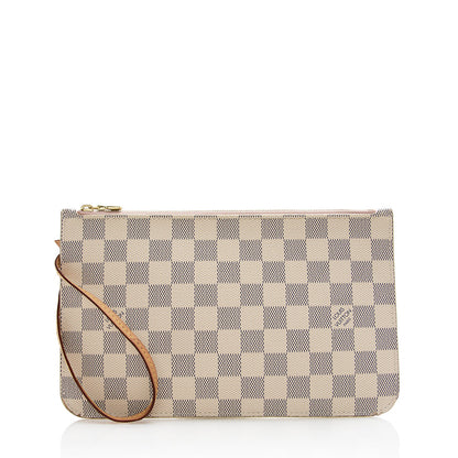 Louis Vuitton Damier Azur Neverfull MM Pochette (SHF-21426)