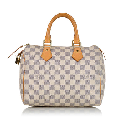 Louis Vuitton Damier Azur Speedy 25 (SHG-33433)