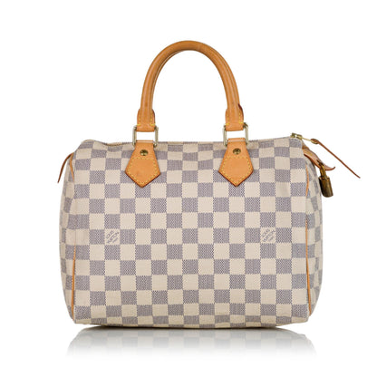 Louis Vuitton Damier Azur Speedy 25 (SHG-33433)