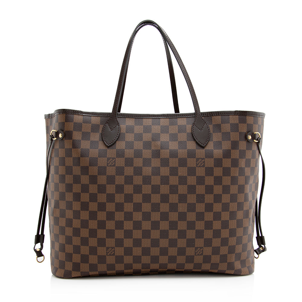 Louis Vuitton Damier Ebene Neverfull GM Tote (SHF-20195)