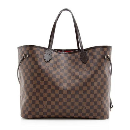 Louis Vuitton Damier Ebene Neverfull GM Tote (SHF-20195)