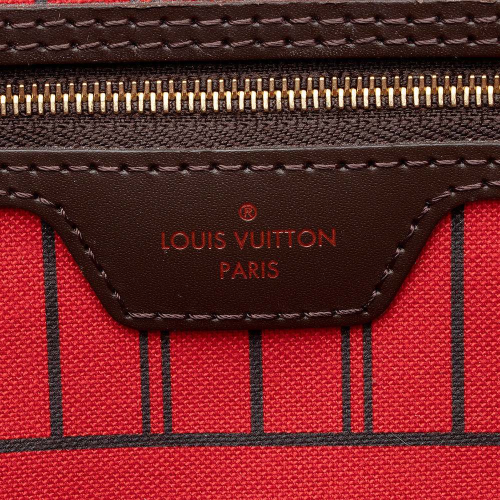 Louis Vuitton Damier Ebene Neverfull MM Tote (SHF-21695)