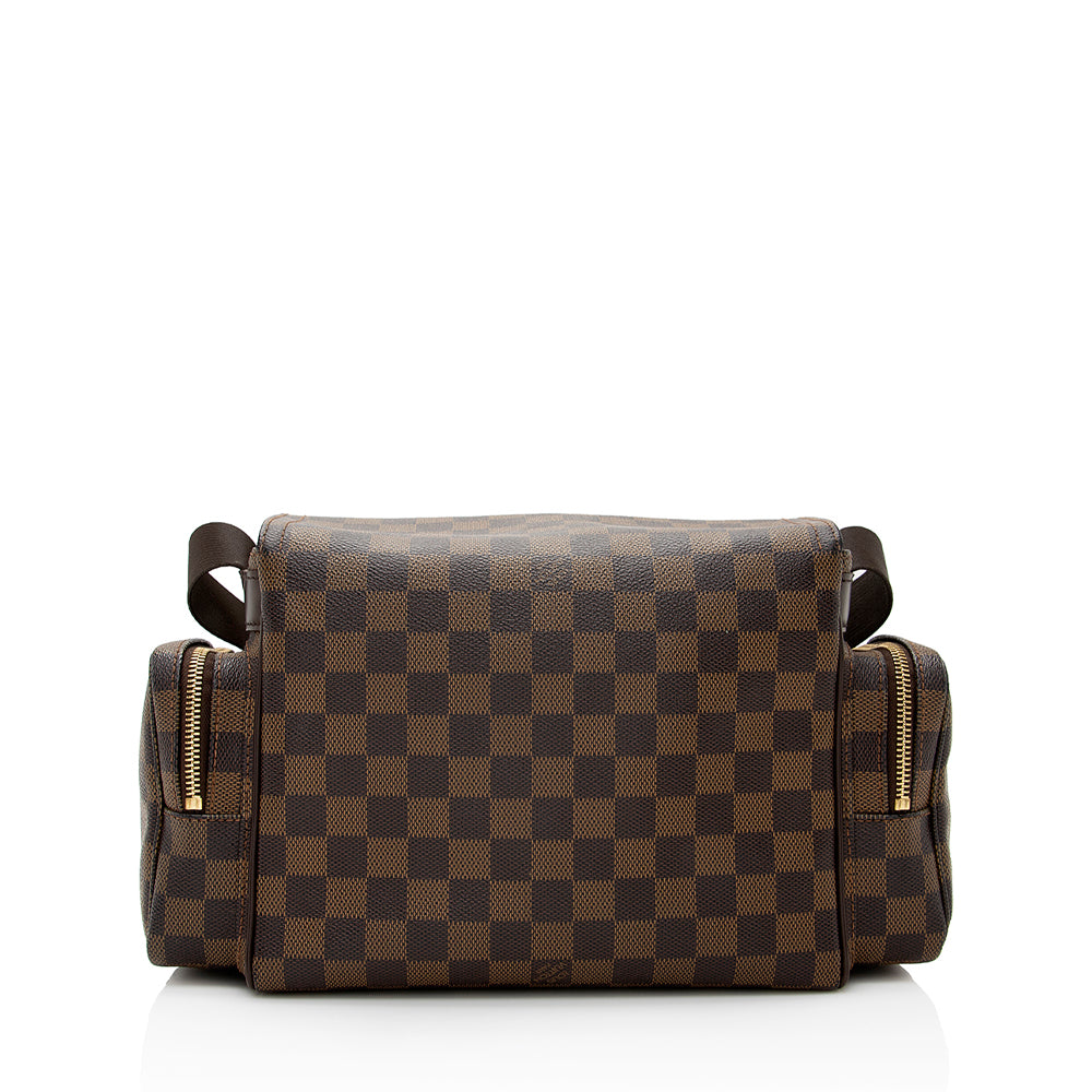 Louis Vuitton Damier Ebene Reporter Melville Messenger Bag (SHF-21999)