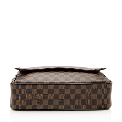 Louis Vuitton Damier Ebene Shelton MM Messenger Bag (SHF-21027)