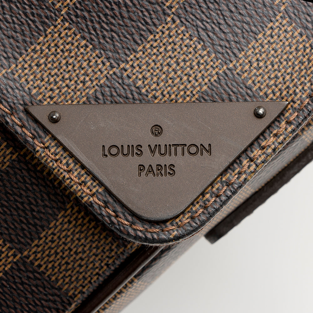 Louis Vuitton Damier Ebene Shelton MM Messenger Bag (SHF-21027)