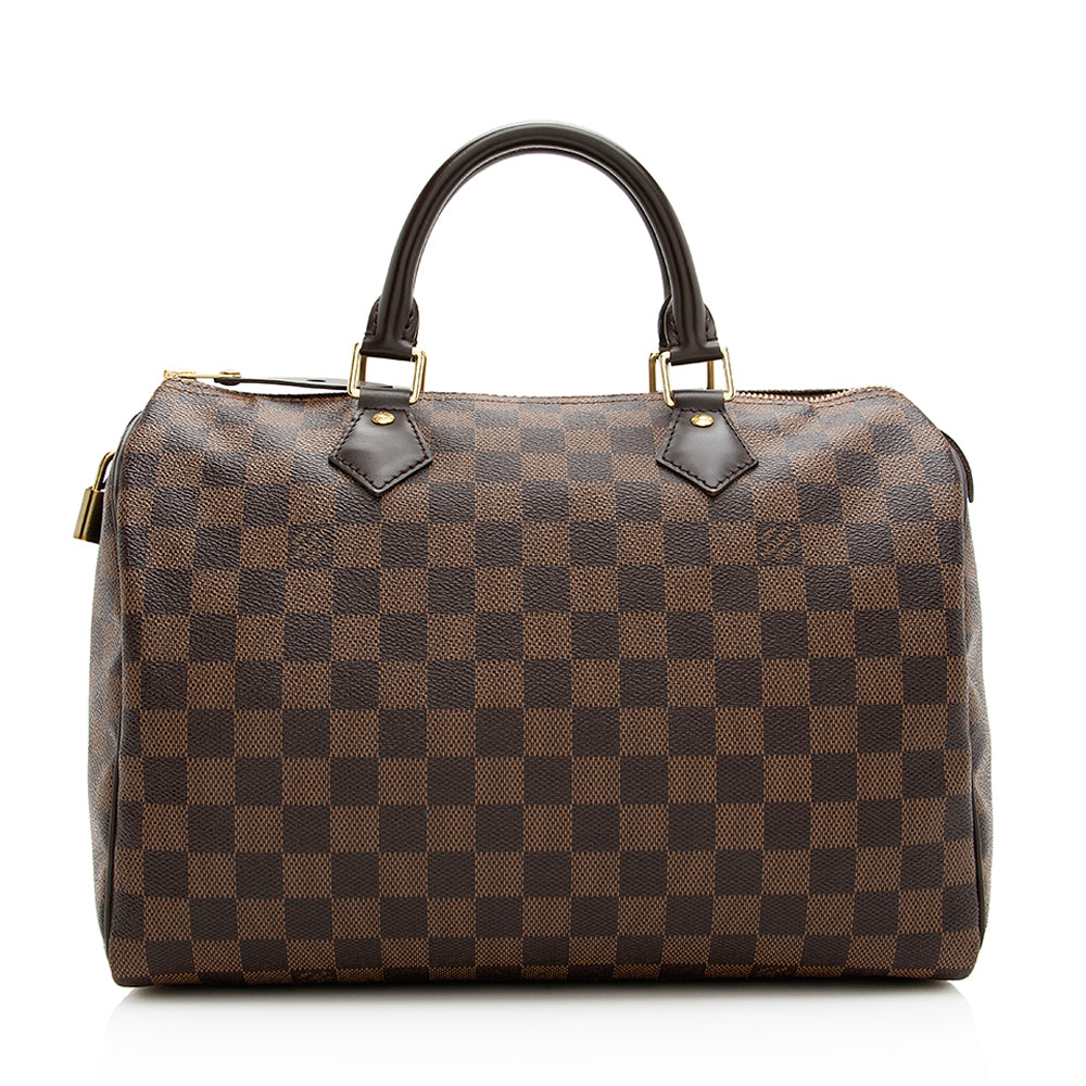 Louis Vuitton Damier Ebene Speedy 30 Satchel (SHF-20399)