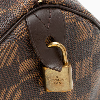 Louis Vuitton Damier Ebene Speedy 30 Satchel (SHF-20399)