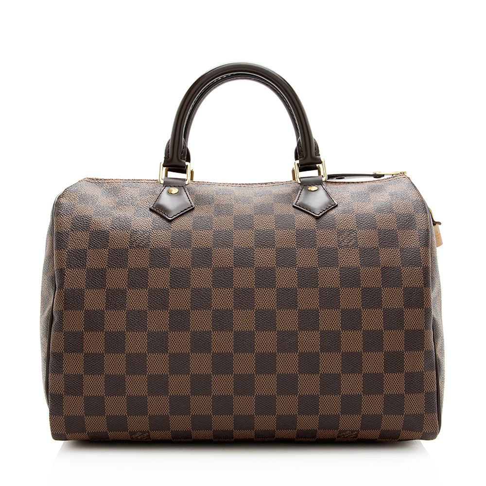 Louis Vuitton Damier Ebene Speedy 30 Satchel (SHF-20399)