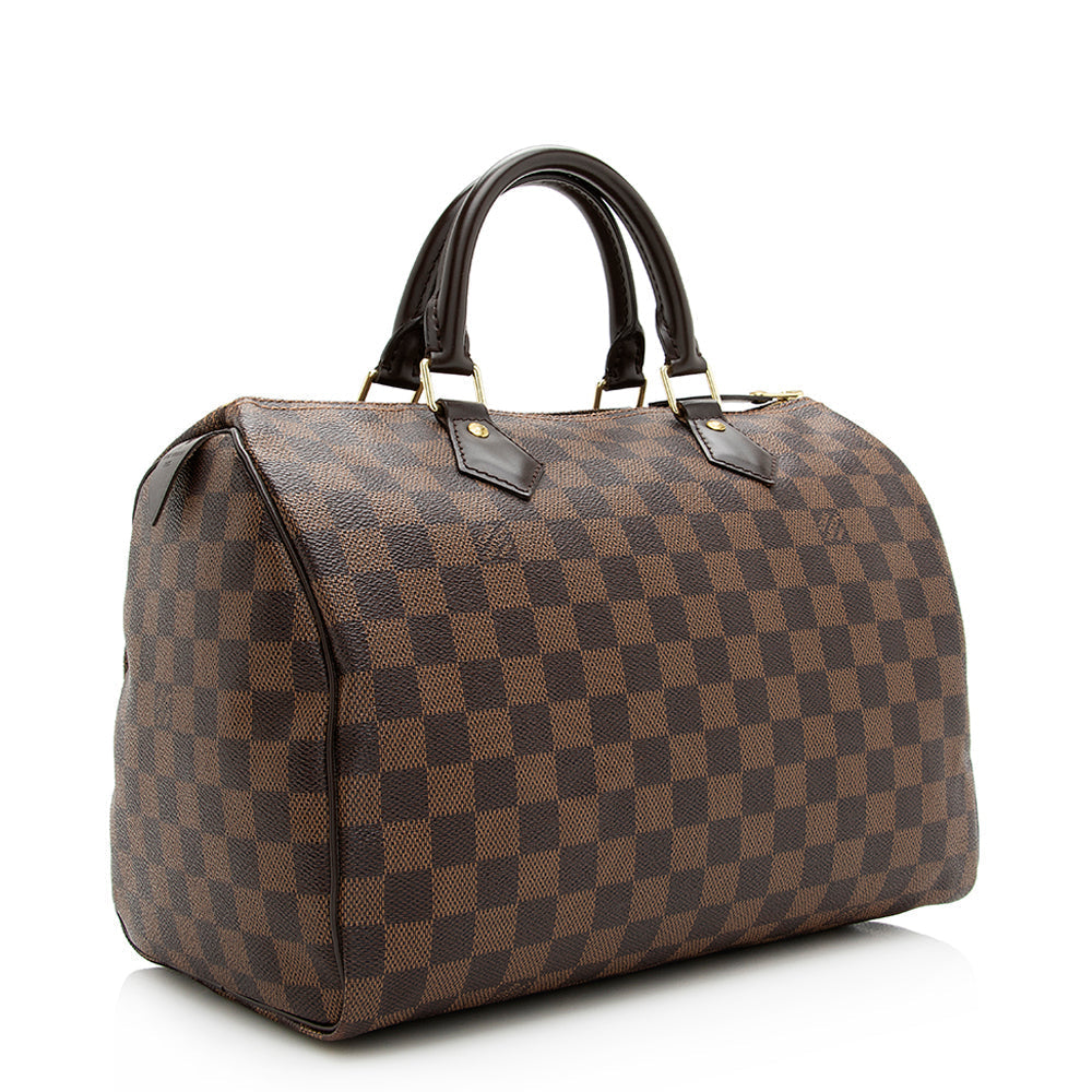 Louis Vuitton Damier Ebene Speedy 30 Satchel (SHF-20399)