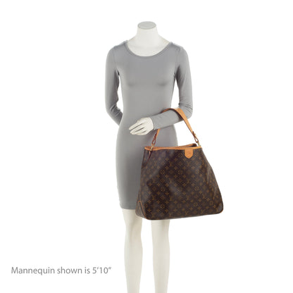 Louis Vuitton Monogram Canvas Delightful MM Shoulder Bag (SHF-23428)