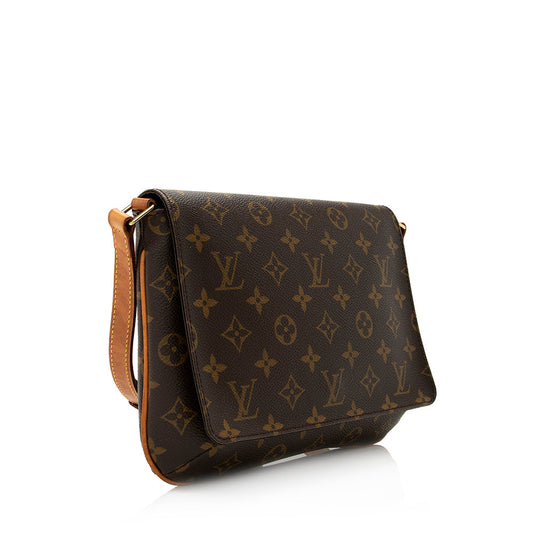 Louis Vuitton Vintage Monogram Canvas Musette Tango Shoulder Bag (SHF-21114)