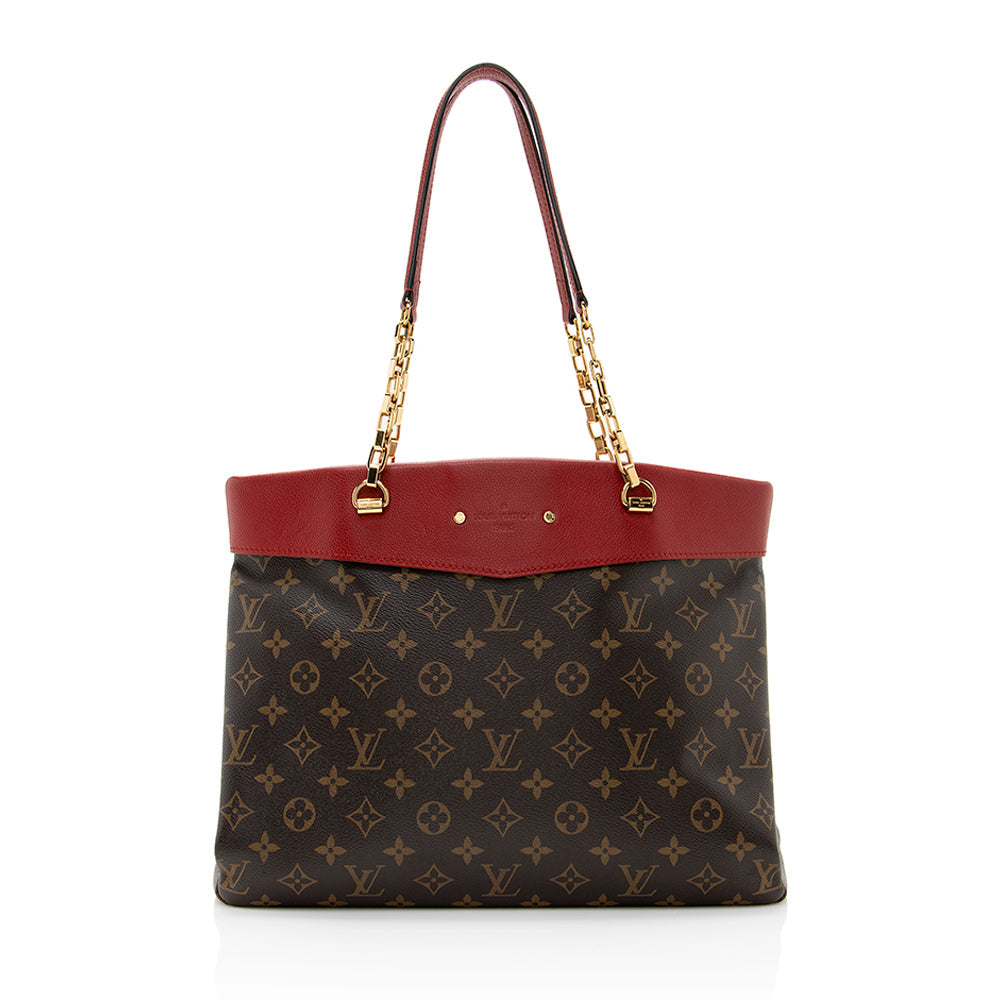 Louis Vuitton Monogram Canvas Pallas Shopper Tote (SHF-20964)