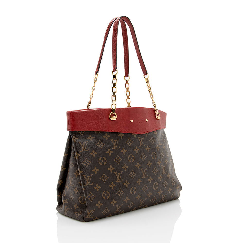 Louis Vuitton Monogram Canvas Pallas Shopper Tote (SHF-20964)