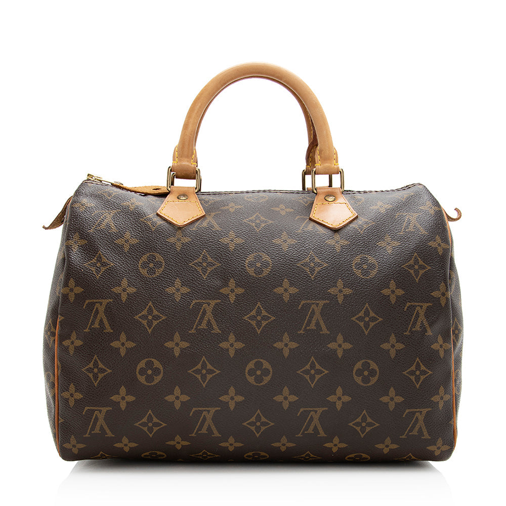 Louis Vuitton Vintage Monogram Canvas Speedy 30 Satchel - FINAL SALE (SHF-20193)