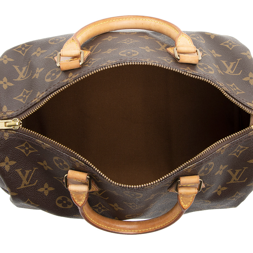 Louis Vuitton Vintage Monogram Canvas Speedy 30 Satchel - FINAL SALE (SHF-20193)