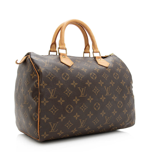 Louis Vuitton Vintage Monogram Canvas Speedy 30 Satchel - FINAL SALE (SHF-20193)