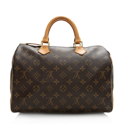 Louis Vuitton Monogram Canvas Speedy 30 Satchel (SHF-21511)