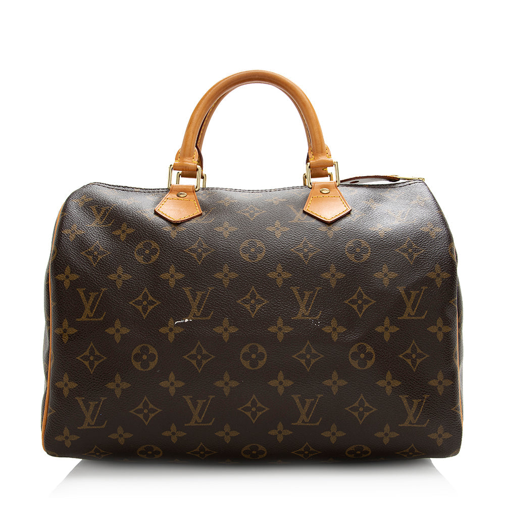 Louis Vuitton Monogram Canvas Speedy 30 Satchel (SHF-21511)