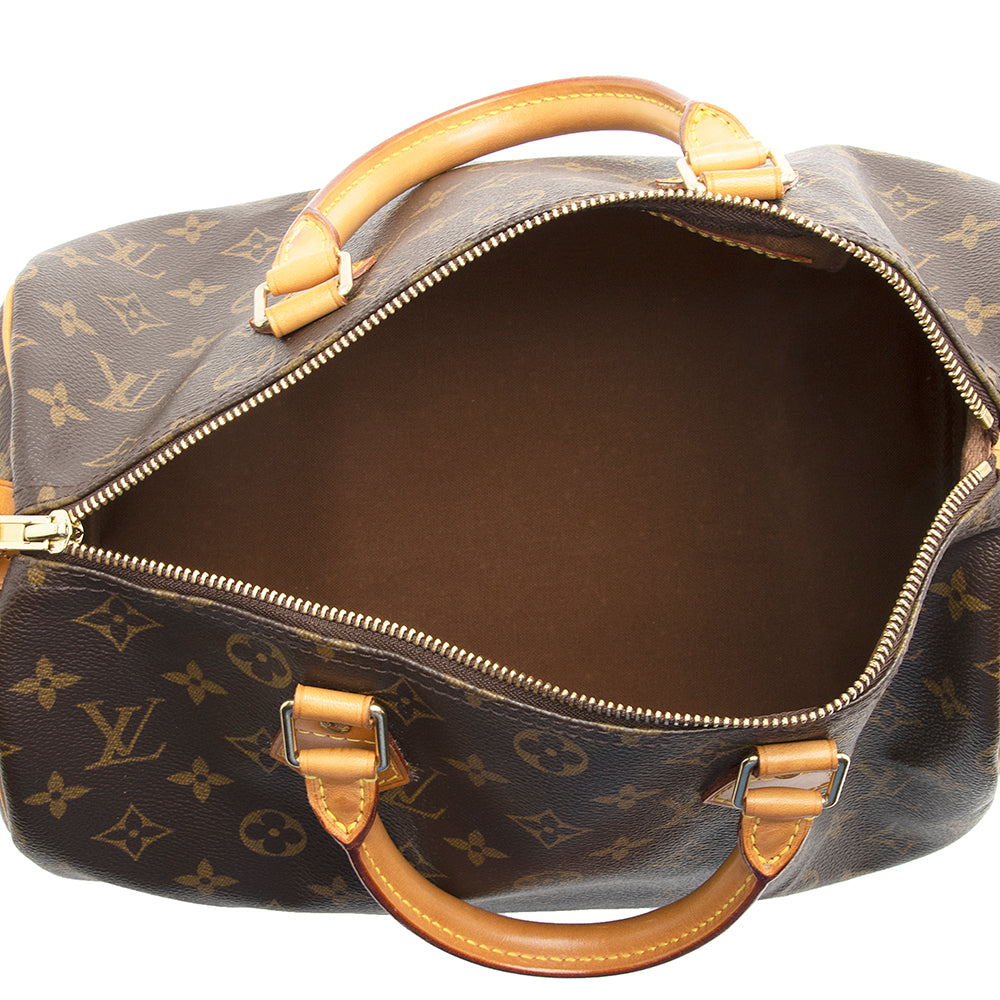 Louis Vuitton Monogram Canvas Speedy 30 Satchel (SHF-21511)