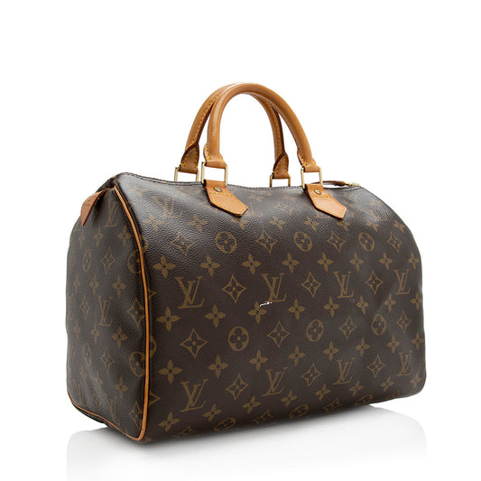 Louis Vuitton Monogram Canvas Speedy 30 Satchel (SHF-21511)